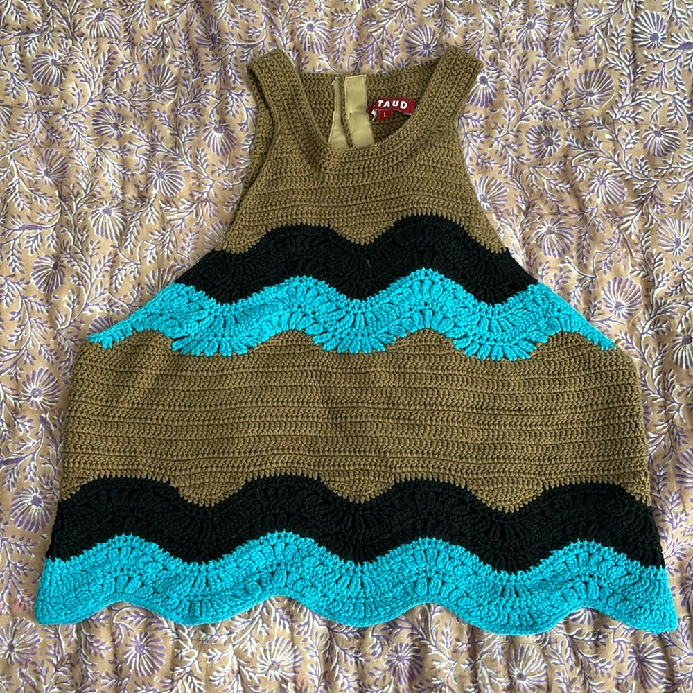 STAUD Crochet top